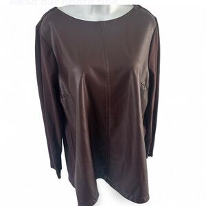 Chico's Rich Brown Women's Blouse size 3